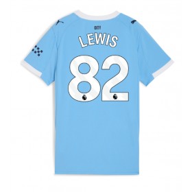 Dámské fotbalový oblečení Manchester City Rico Lewis #82 Domácí košile 2025-26 Krátkým Rukávem
